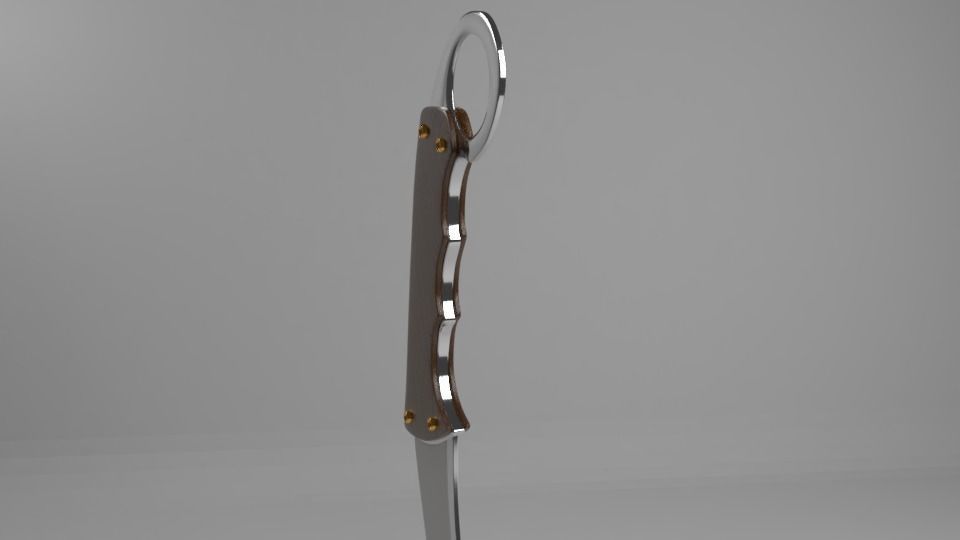 Simple Knive Free low-poly 3D model_1
