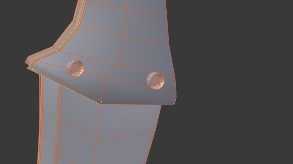 Simple Knive Free low-poly 3D model_12