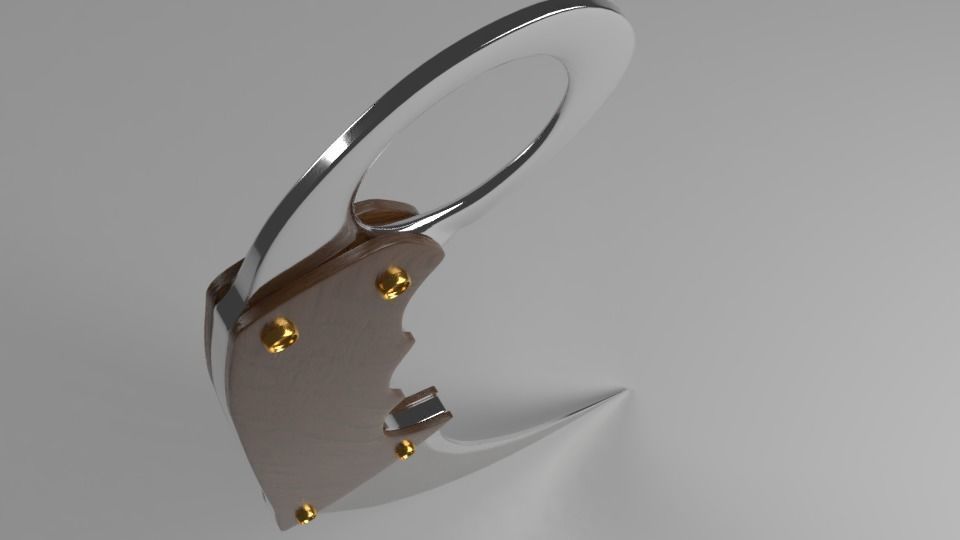 Simple Knive Free low-poly 3D model_8