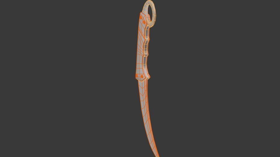 Simple Knive Free low-poly 3D model_14
