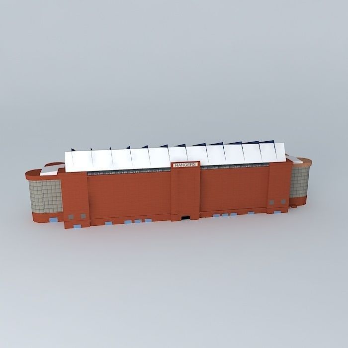 Stadium stand Free 3D model_2