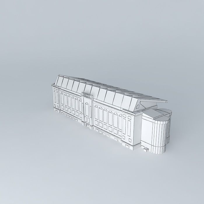 Stadium stand Free 3D model_4