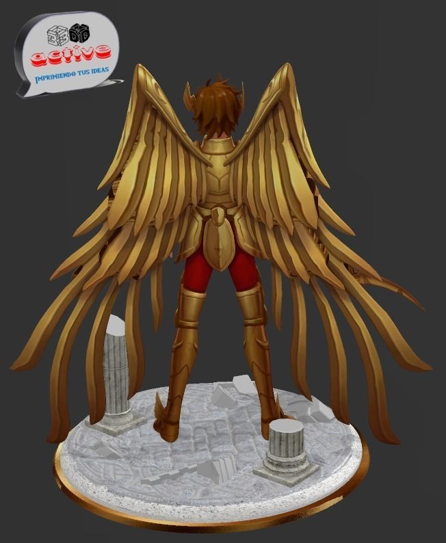 Saint Seiya - Aiolos Sagittarius 3D print model_4
