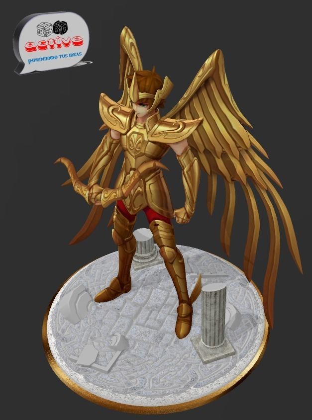 Saint Seiya - Aiolos Sagittarius 3D print model_2