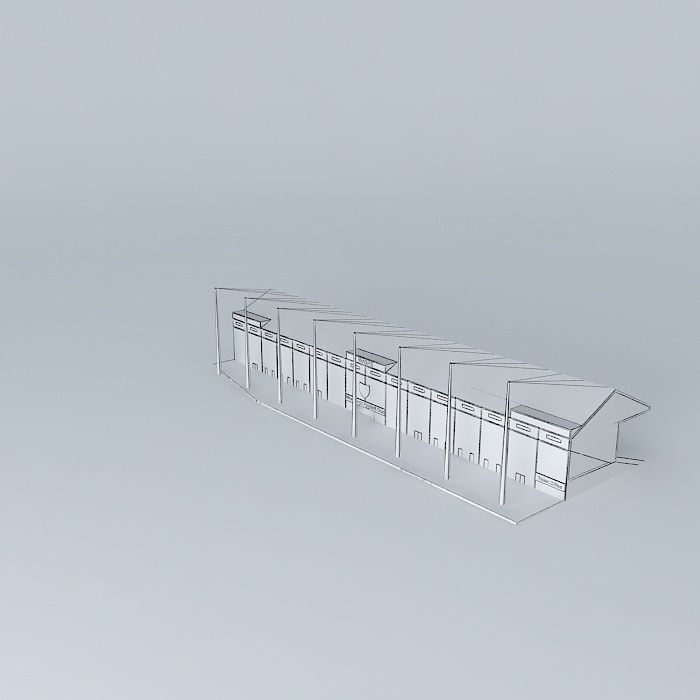 Sparrow Park Main Stadium stand Free 3D model_3