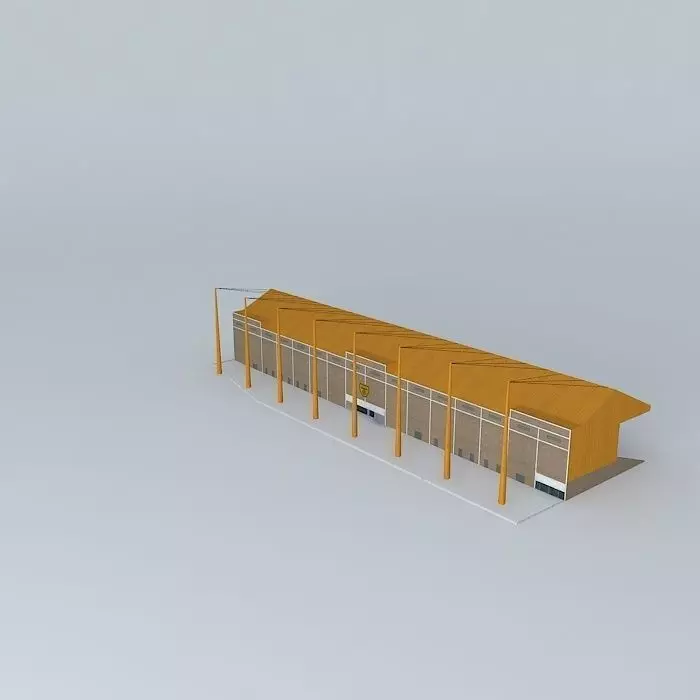 Sparrow Park Main Stadium stand Free 3D model_0