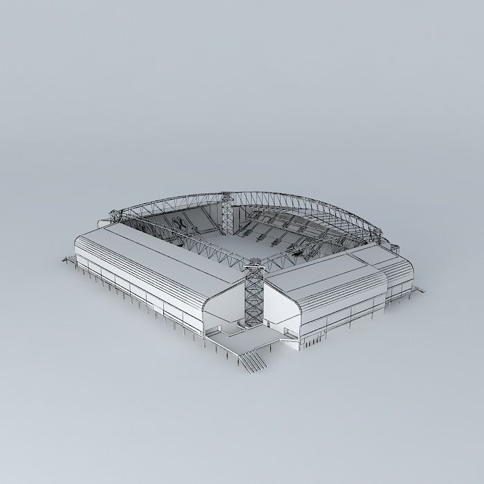 Tynecastle Renovated Stadium Free 3D model_3