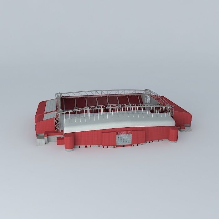 Tynecastle Renovated Stadium Free 3D model_2