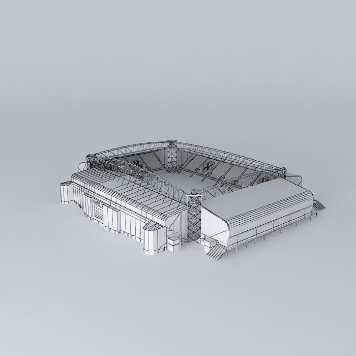 Tynecastle Renovated Stadium Free 3D model_4
