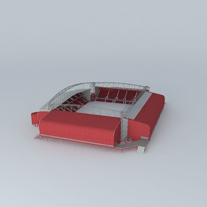 Tynecastle Renovated Stadium Free 3D model_1