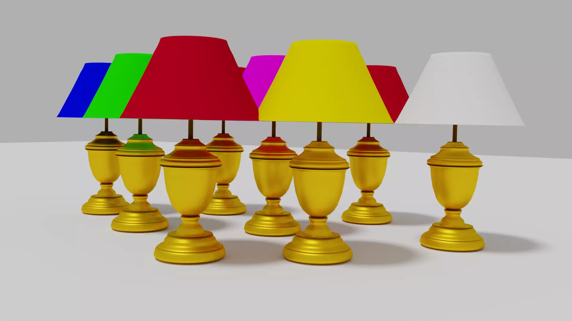 Urn Lamp Free 3D model