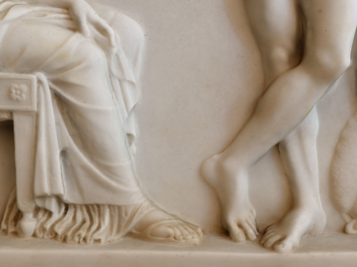 Paris Helen and Eros relief at Achilleion palace on Corfu island 3D print model_6