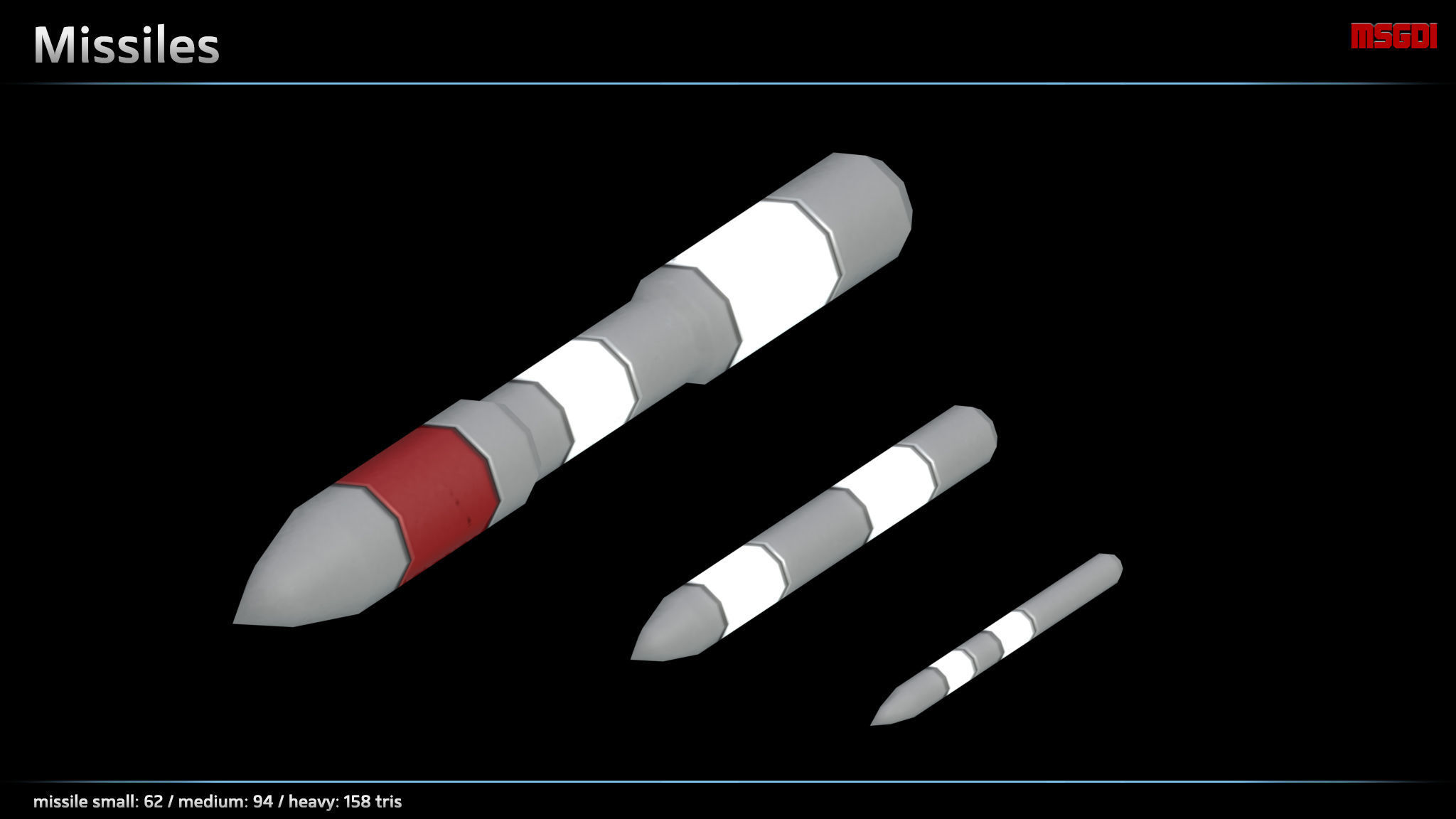 Missile Turret Low-poly 3D model_1