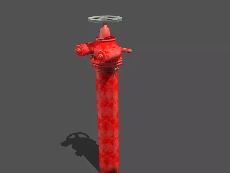 3ds max 2011 Next Generation Fire hydrant adapter belt Low-poly 3D model_0