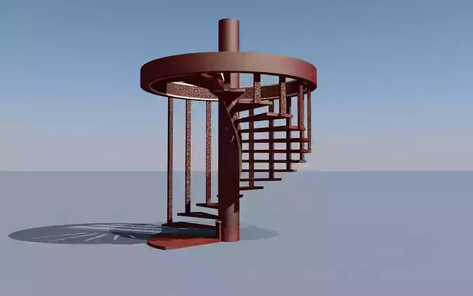 Spiral Wooden Staircase