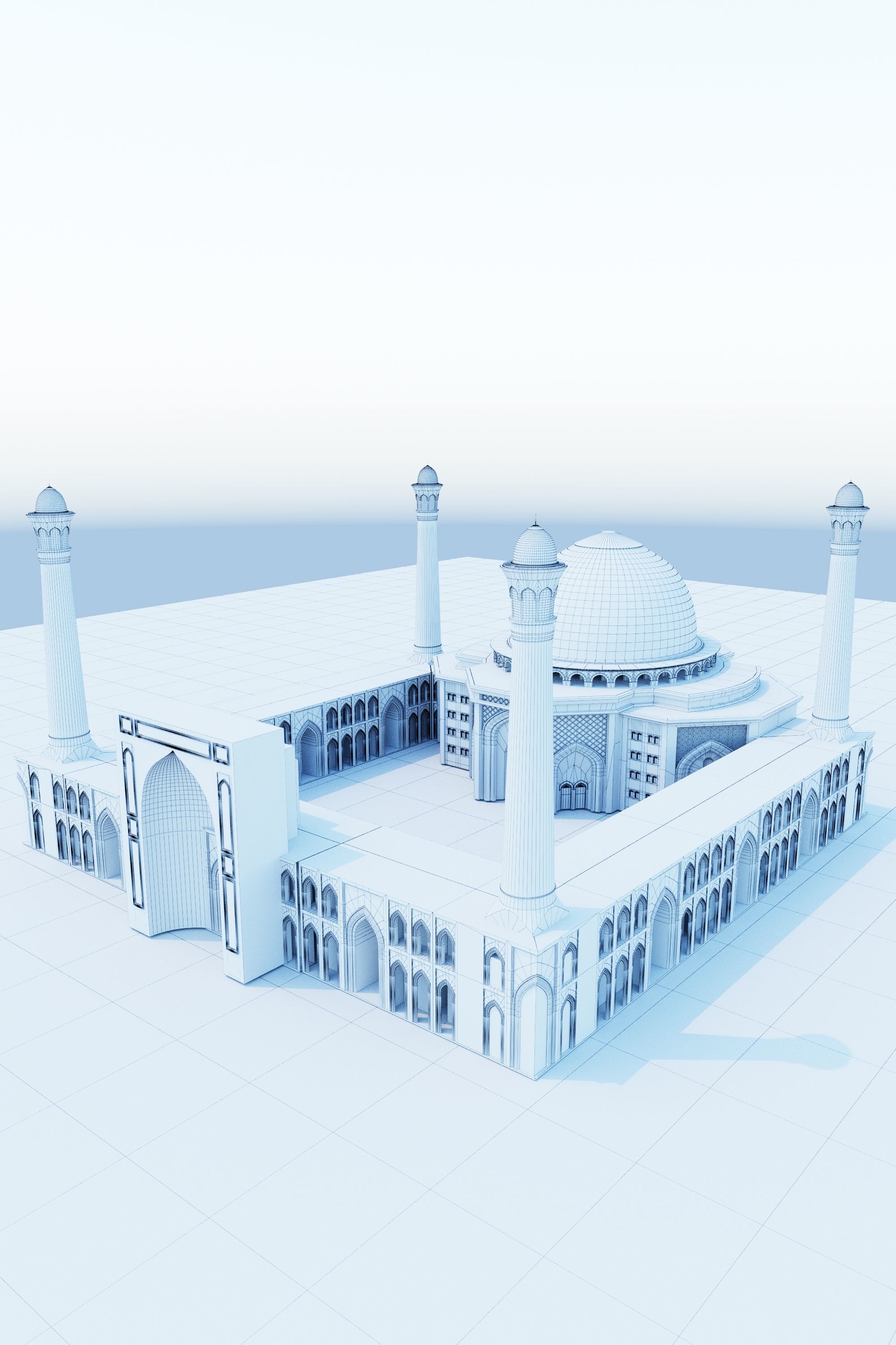 mosque 3d model 3D model_3