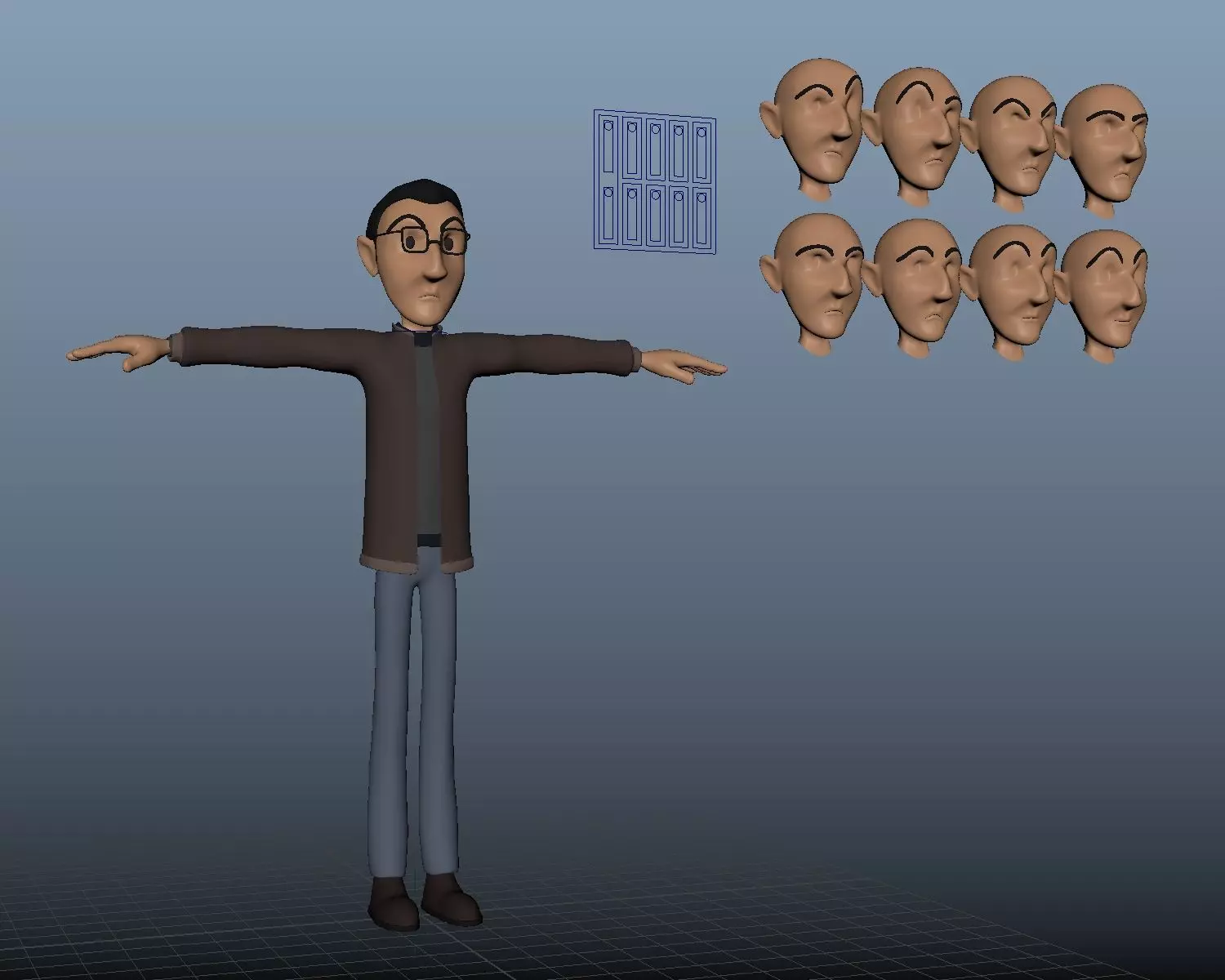 Character Man 3D model_0