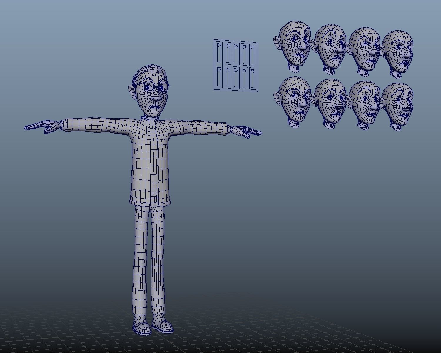 Character Man 3D model_3