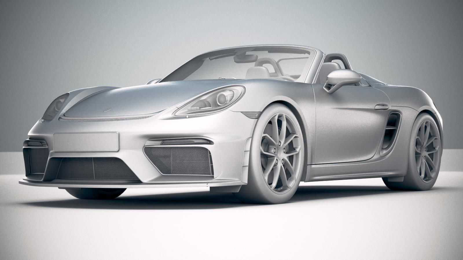 Porsche 718 Boxster Spyder 2020 3D model_29