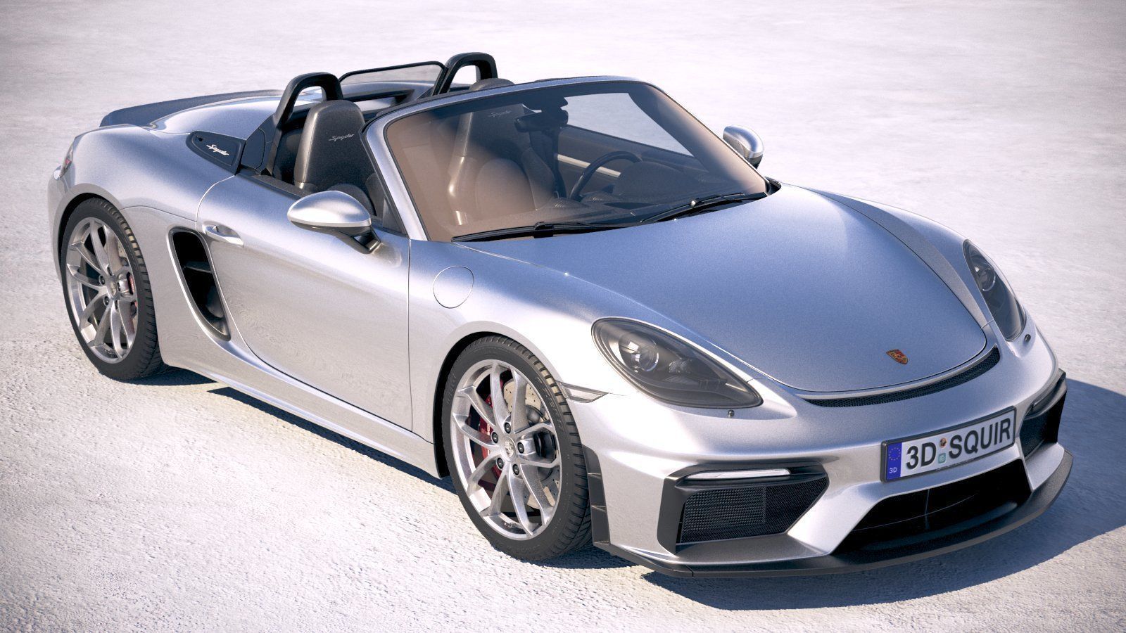 Porsche 718 Boxster Spyder 2020 3D model_11