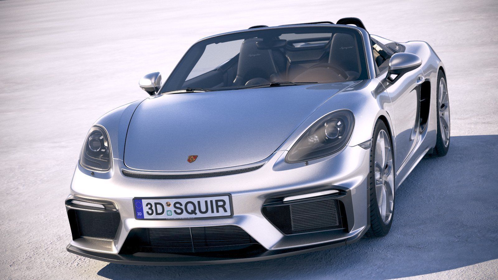 Porsche 718 Boxster Spyder 2020 3D model_1