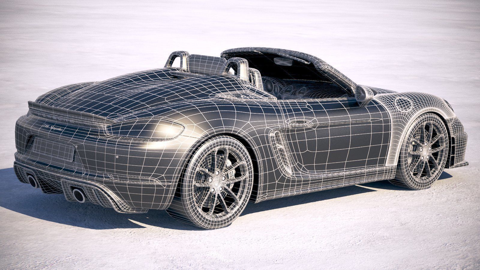 Porsche 718 Boxster Spyder 2020 3D model_35