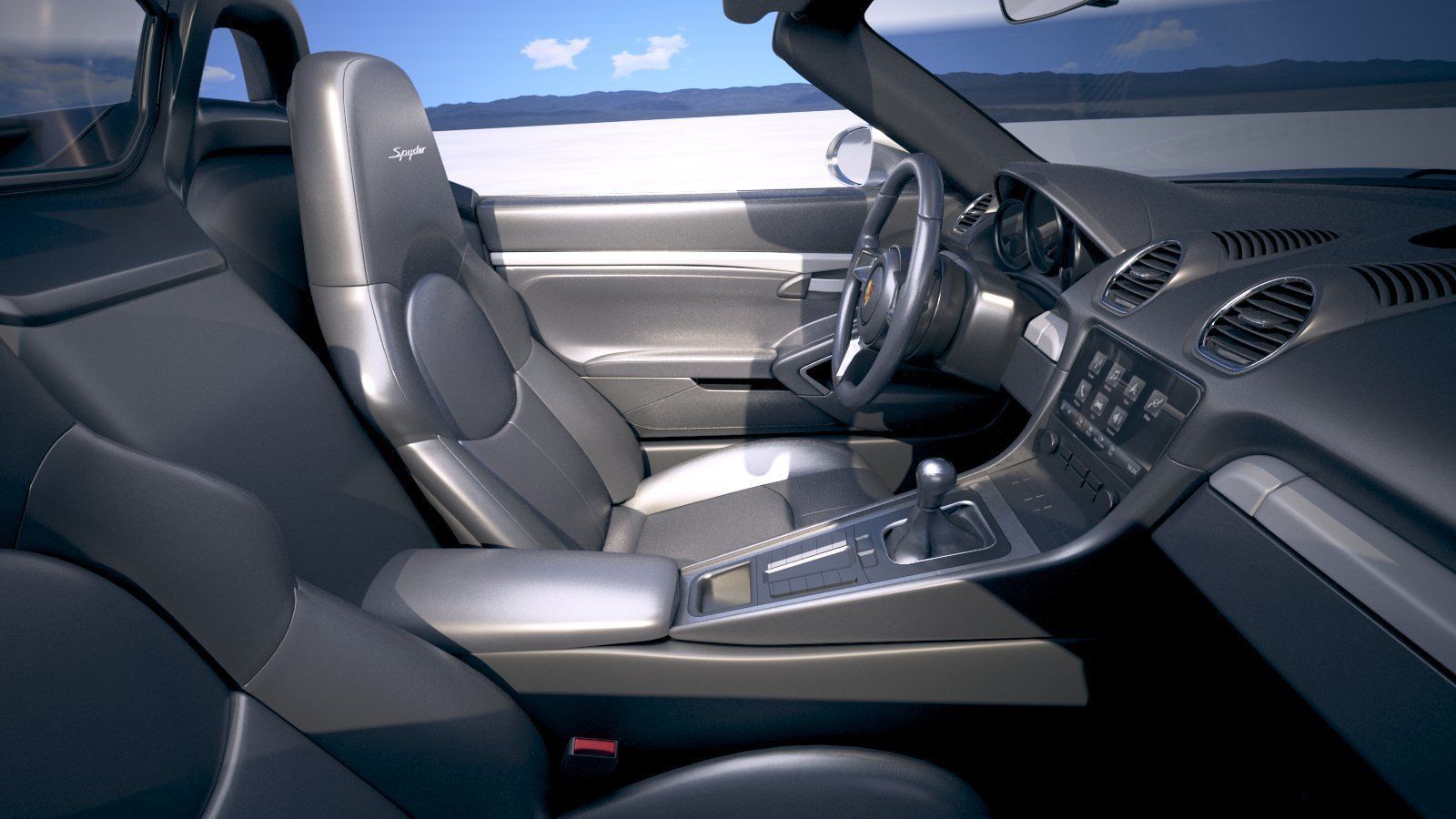 Porsche 718 Boxster Spyder 2020 3D model_23