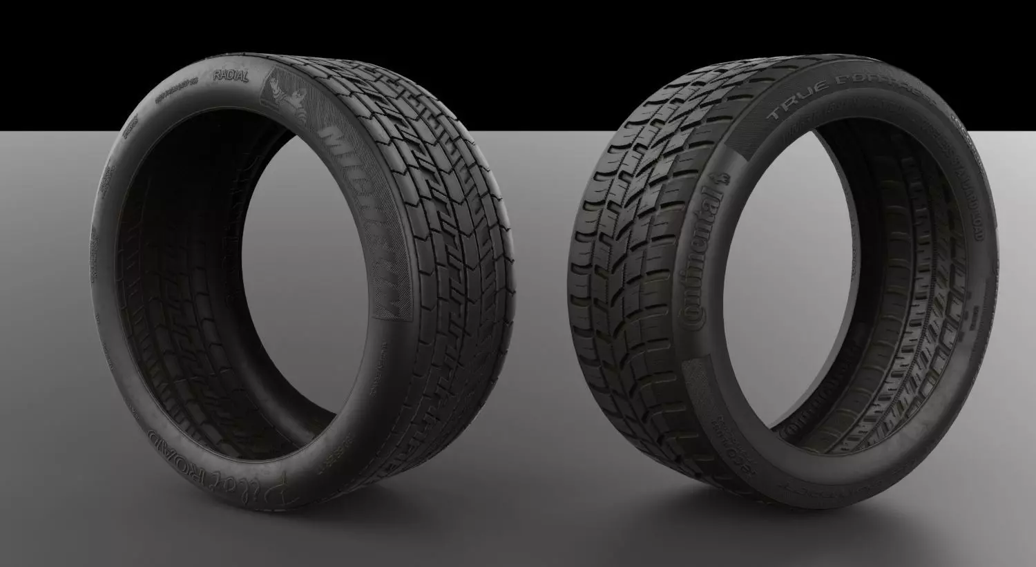 Tyre Model and 4K Texture Low-poly 3D model_0