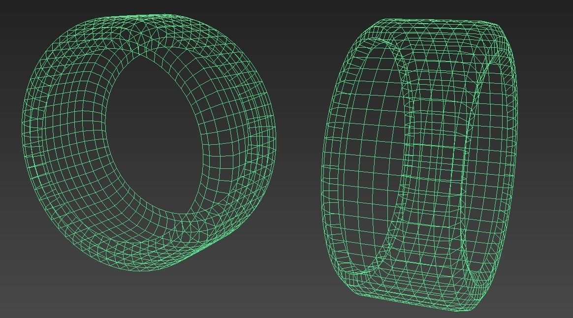 Tyre Model and 4K Texture Low-poly 3D model_3