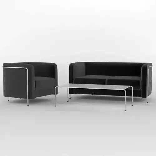 m sit furniture collection by Haworth 3D model
