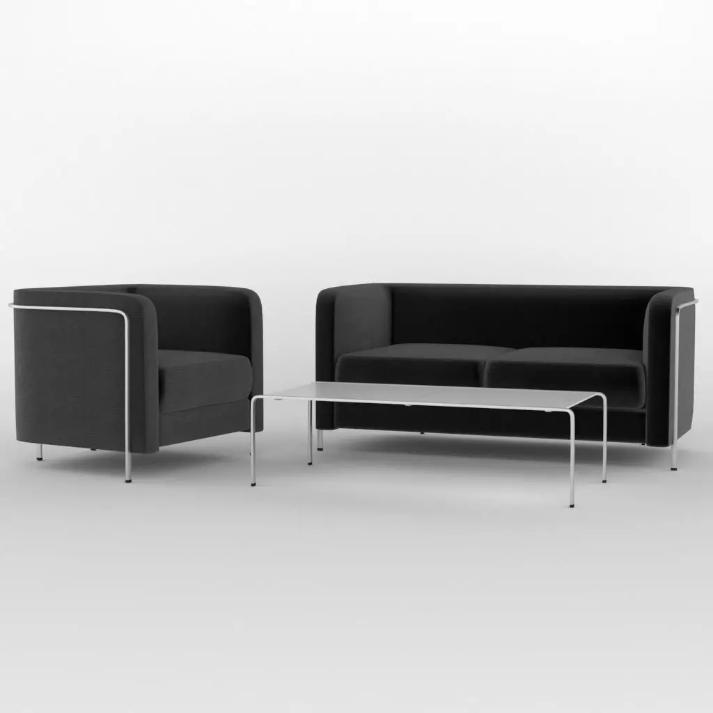 m sit furniture collection by Haworth 3D model