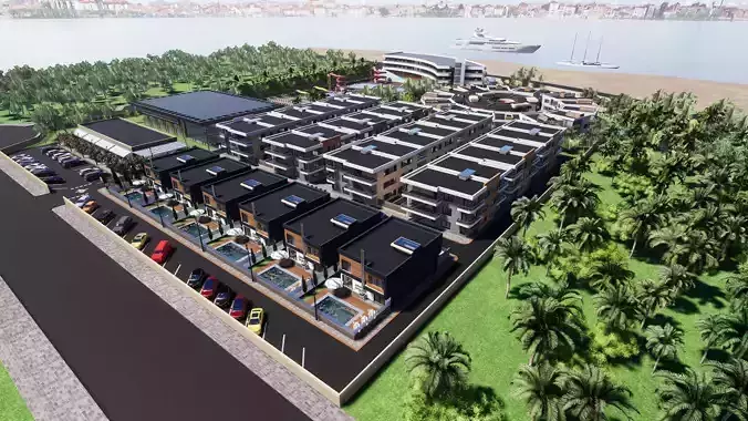 Residence Resort With Hotel and Bungalows