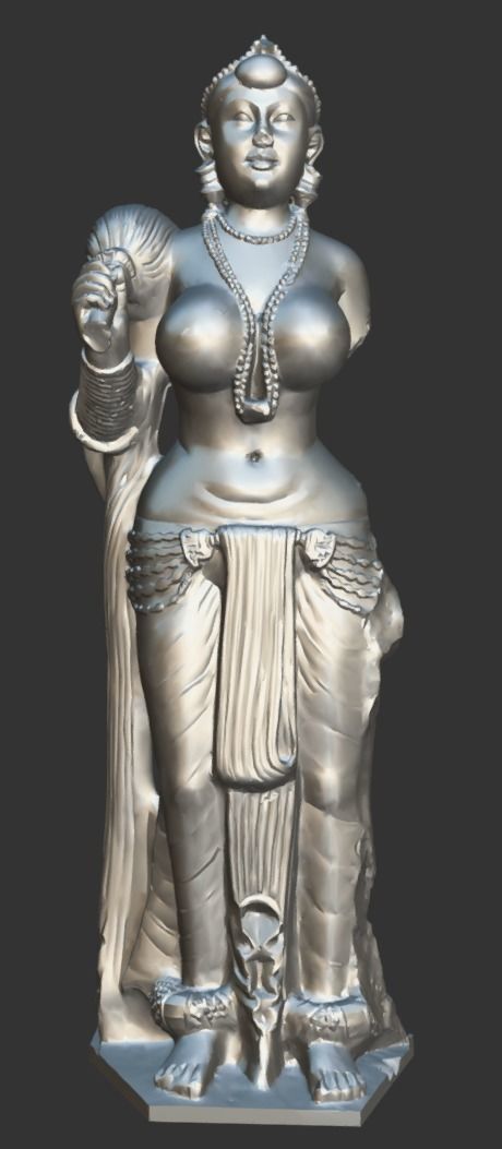 Didarganj Yakshi Low-poly 3D model_17