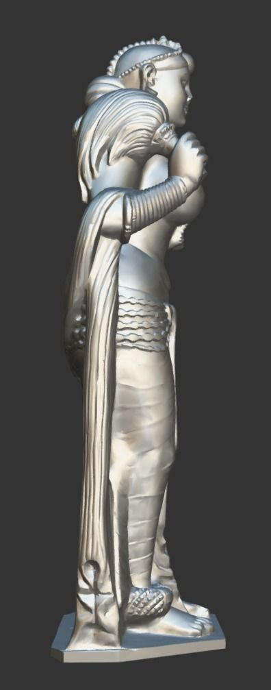 Didarganj Yakshi Low-poly 3D model_19