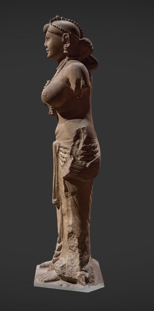 Didarganj Yakshi Low-poly 3D model_1