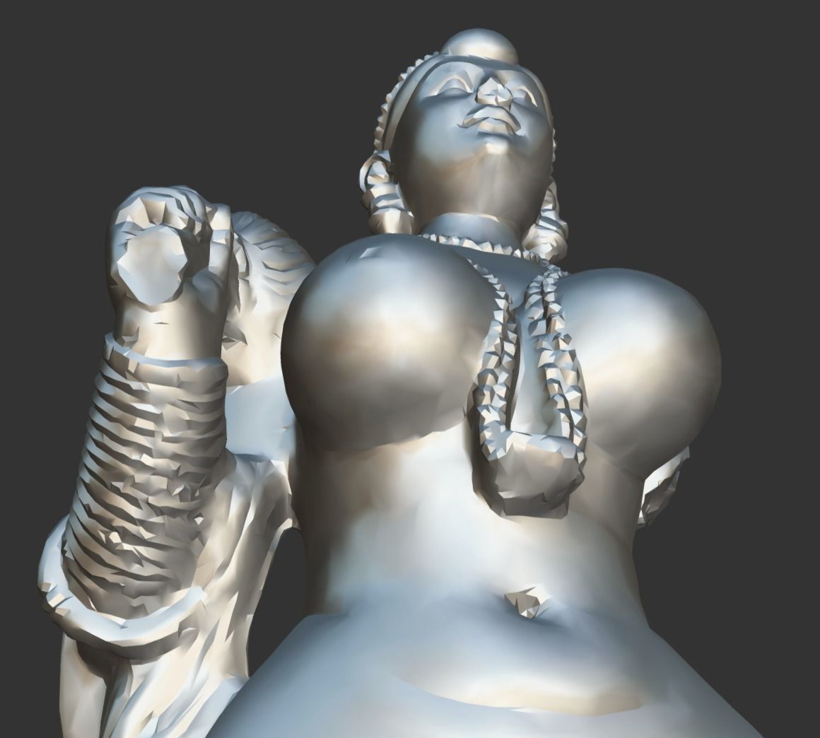 Didarganj Yakshi Low-poly 3D model_29