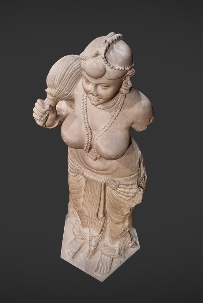 Didarganj Yakshi Low-poly 3D model_2