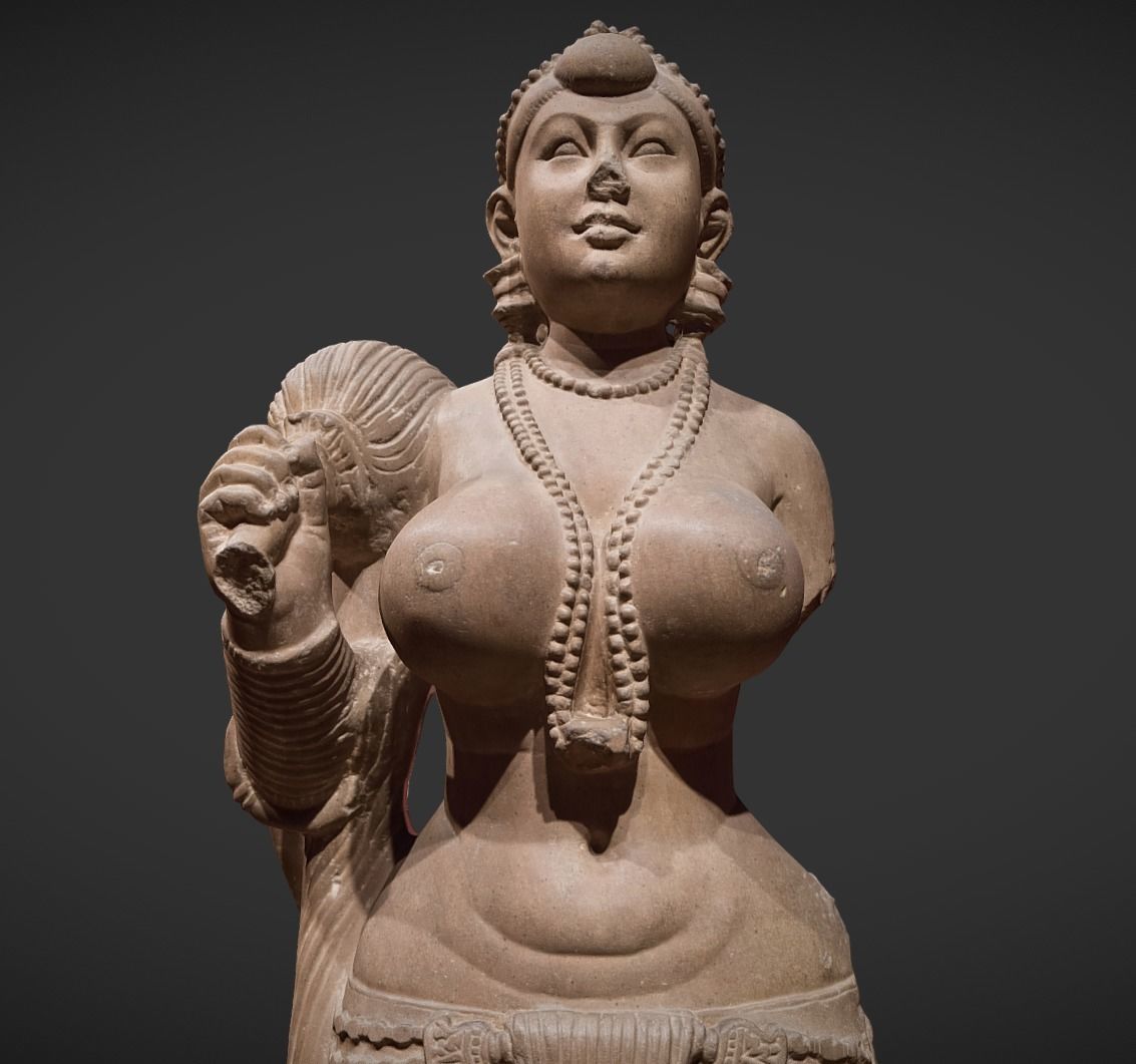 Didarganj Yakshi Low-poly 3D model_8