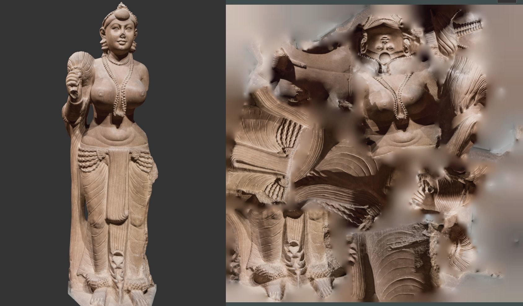 Didarganj Yakshi Low-poly 3D model_28