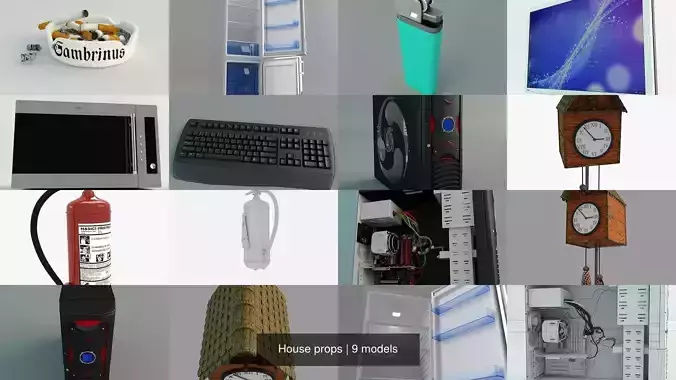 House props 3D Model Collection
