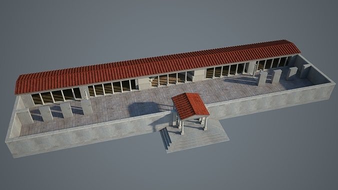 Ancient Gymnasium 3D model