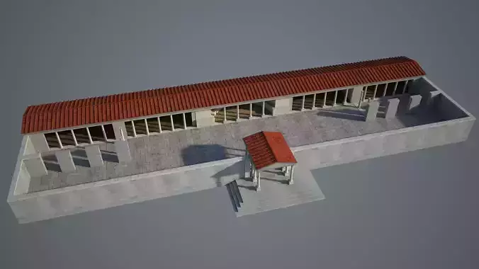 Ancient Gymnasium 3D model