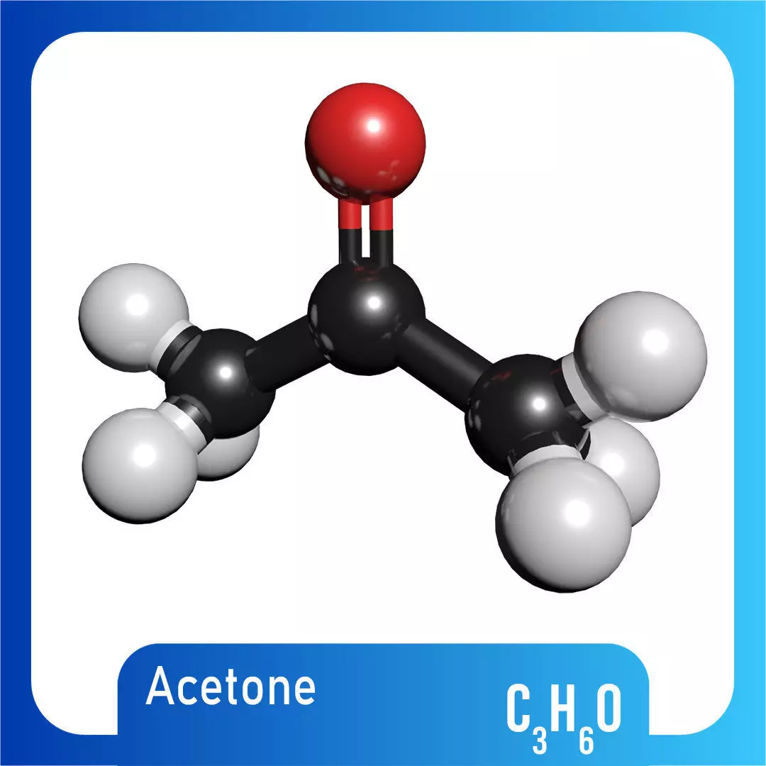 Acetone 3D Model C3H6O 3D model_0