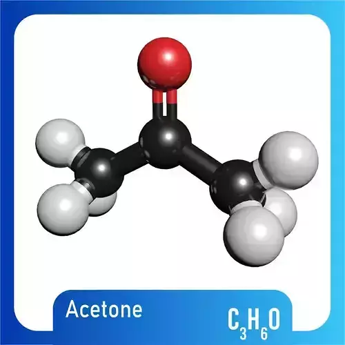 Acetone 3D Model C3H6O 3D model