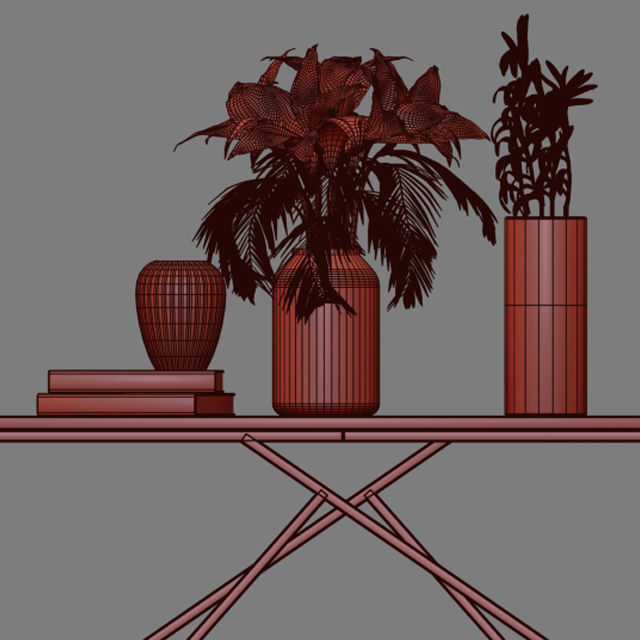 table decor 3D model_1