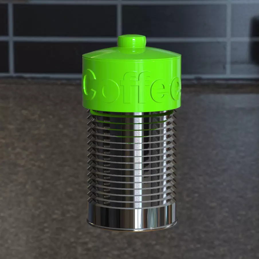 Tin can trash box for recycling 3D print model