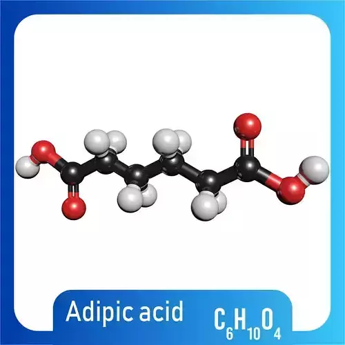 Adipic acid 3D Model C6H10O4 