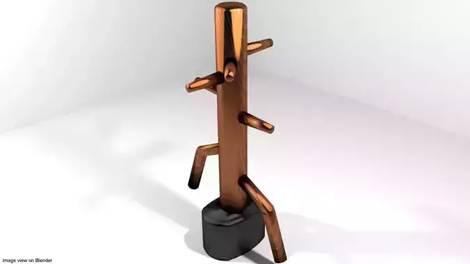 Martial-Art Training Equipment - Standing Dummy 3D model