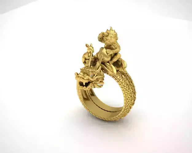 Monkey Ring 3D printing model