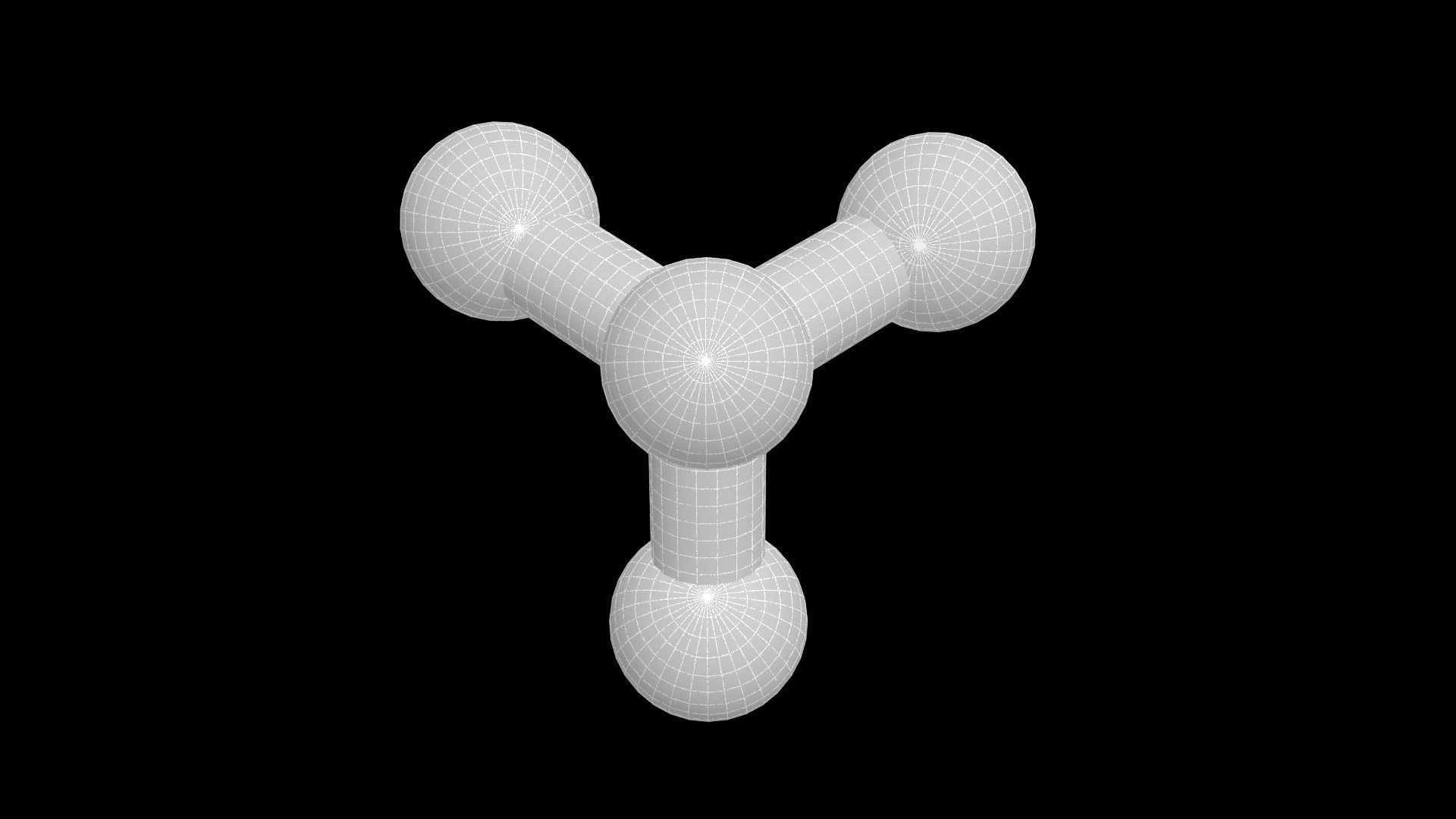 Ammonia 3D Model NH3 3D model_2